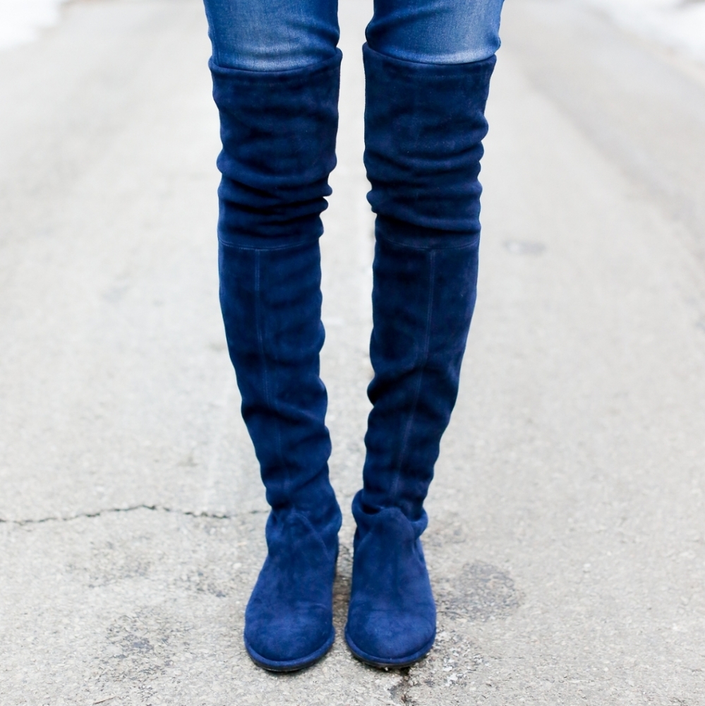 🫐Stuart weitzman suede lowland boots - Picture 3 of 6